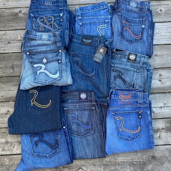 LOT OF 10 Embroidered Rock & Republic Jeans Size 31 & 32 - Picture 2 of 3